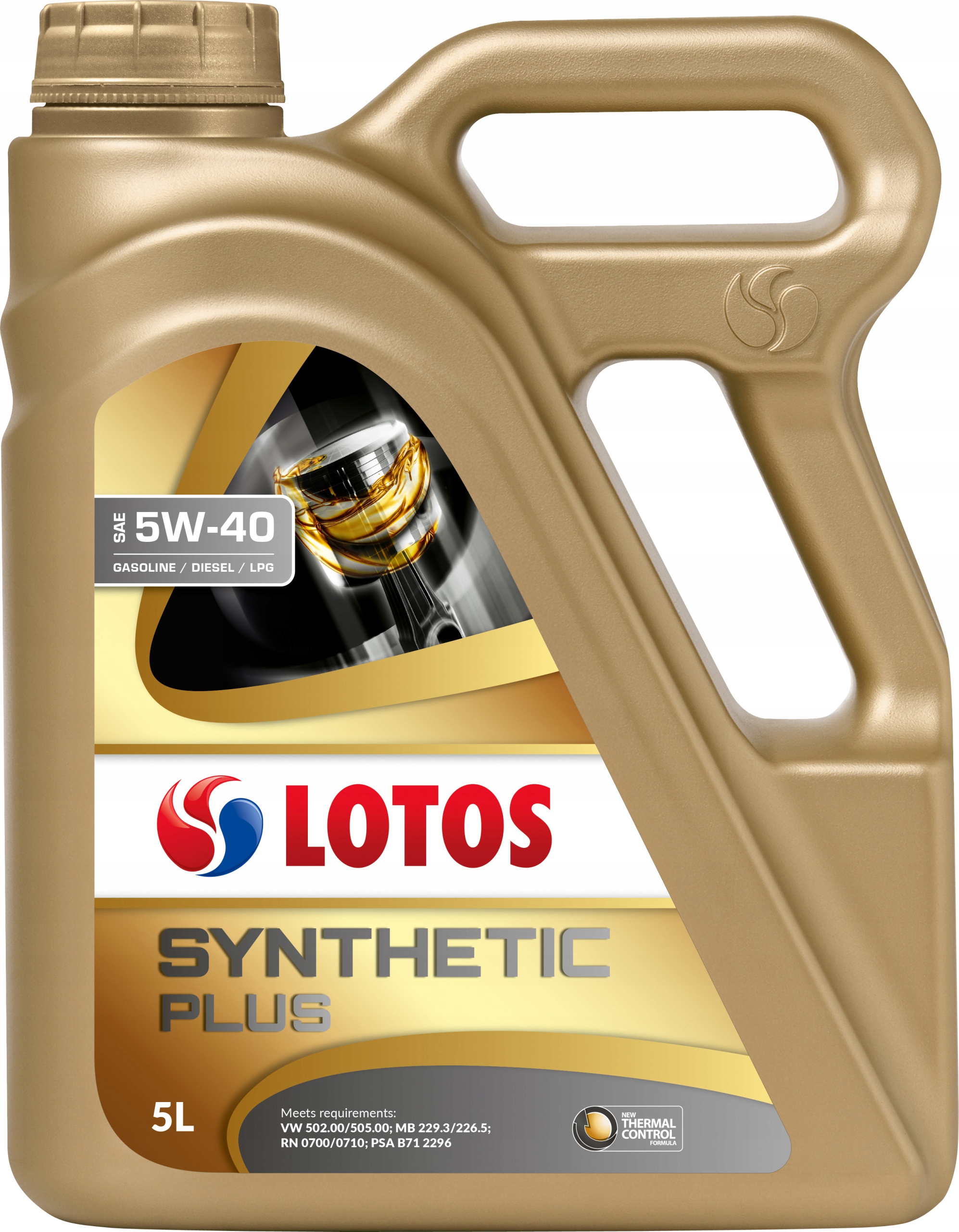 Olej Silnikowy Syntetyczny Wielosezonowy Lotos Synthetic Plus 5W-40 5L