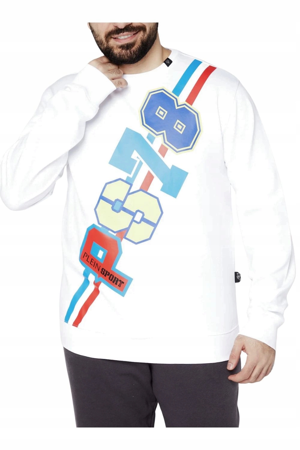 Pánská mikina Plein Sport s potiskem a dlouhým rukávem vel. L