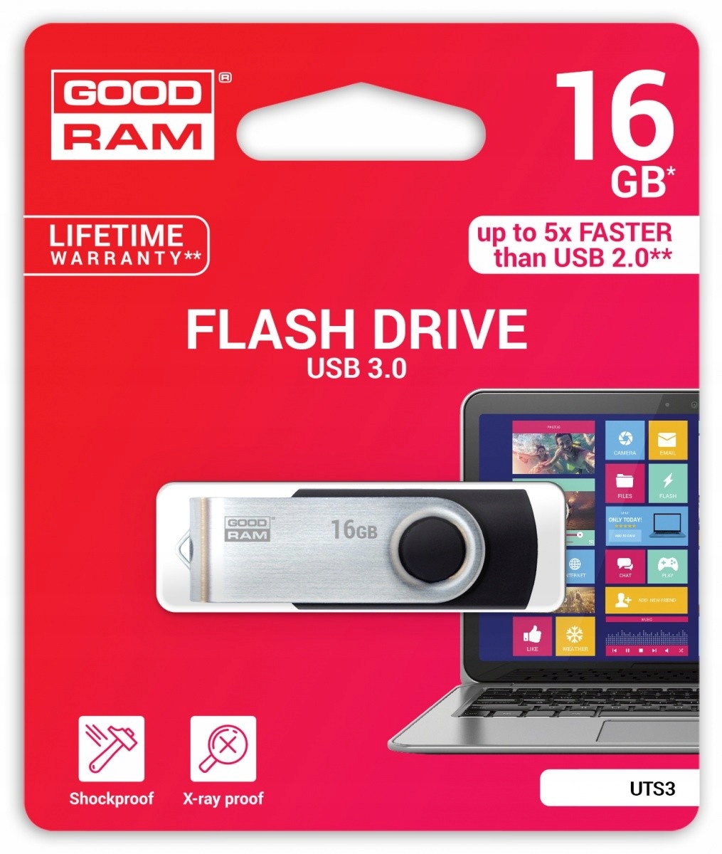 

Pendrive Goodram 16 Gb Usb 3.0 pamięć flash black