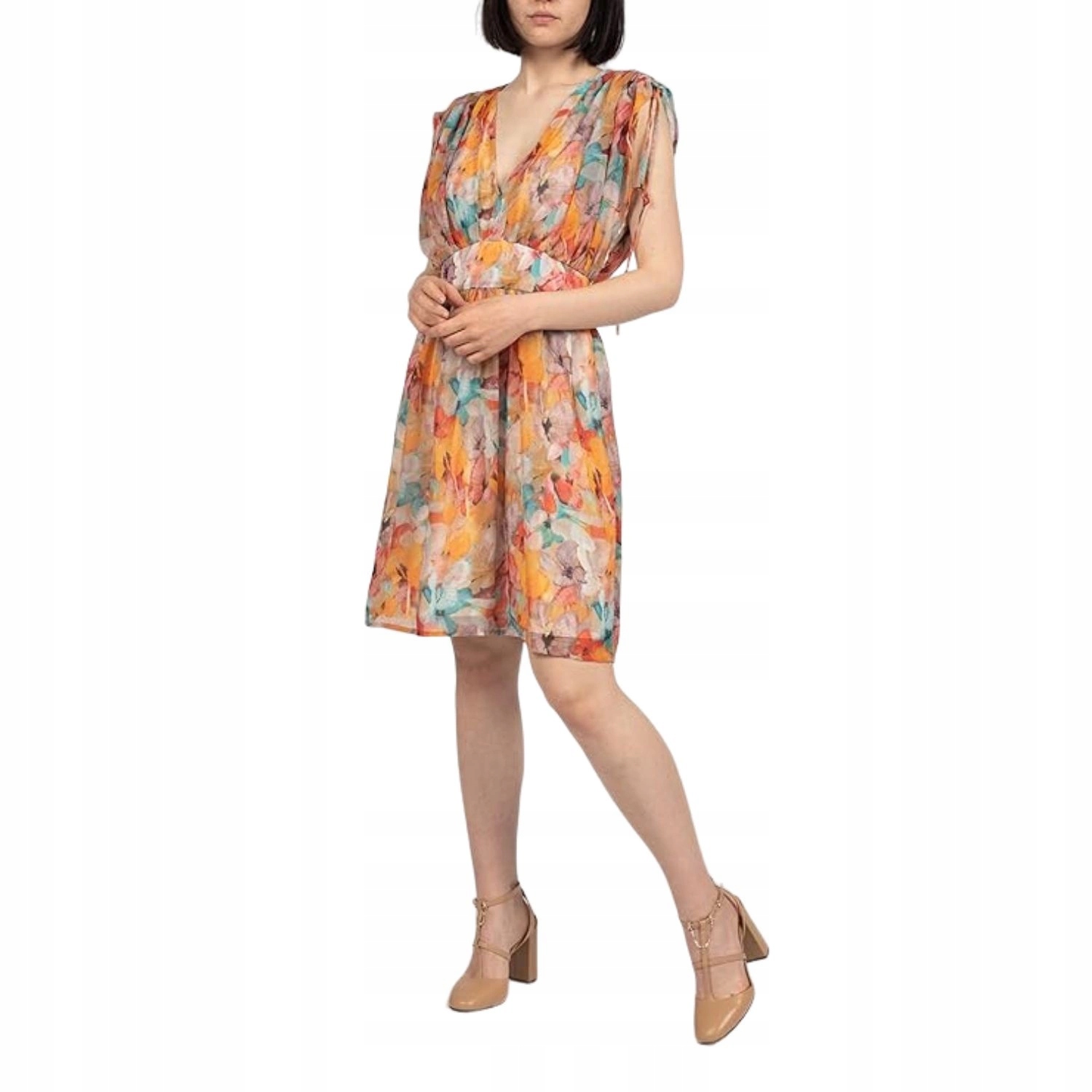 Dámské letní Šaty Liu Jo s barevným vzorem a květinovým vzorem, vel. 38