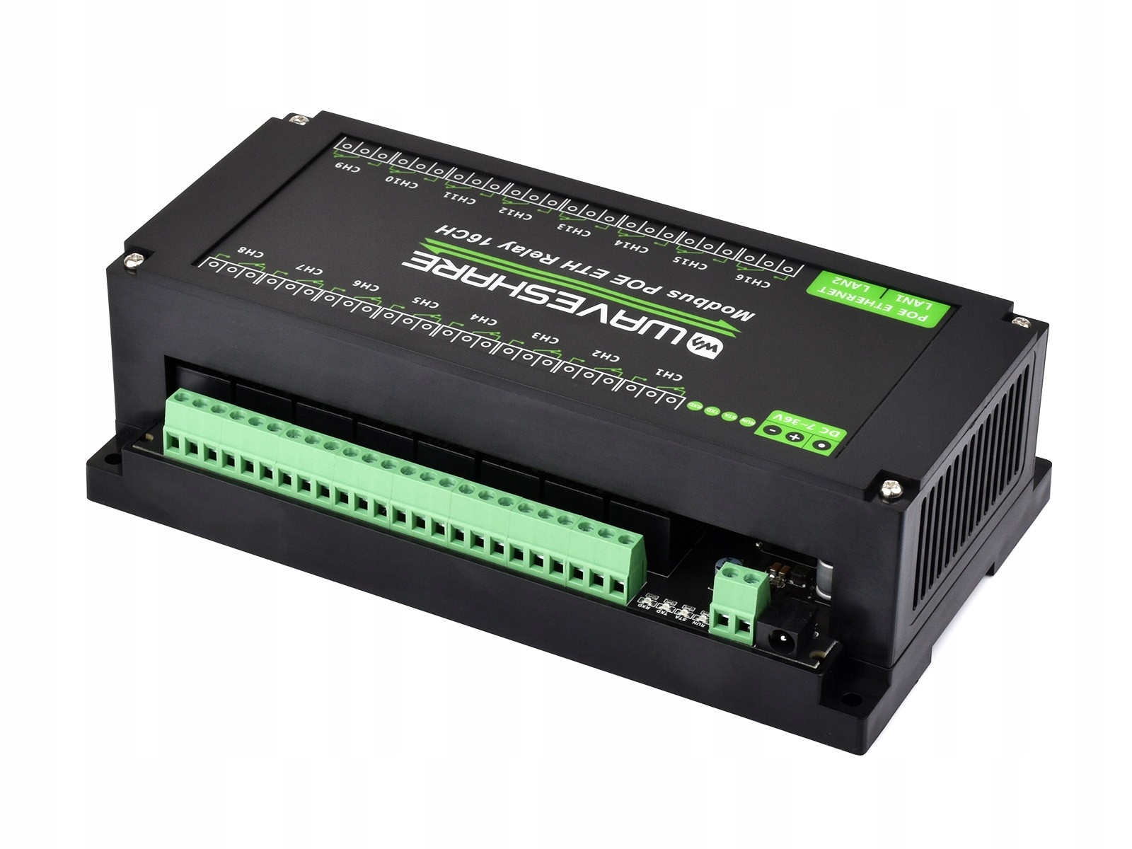 Waveshare 16-Ch Ethernet Relay Module 16-kanałowy moduł przekaźnikowy Eth
