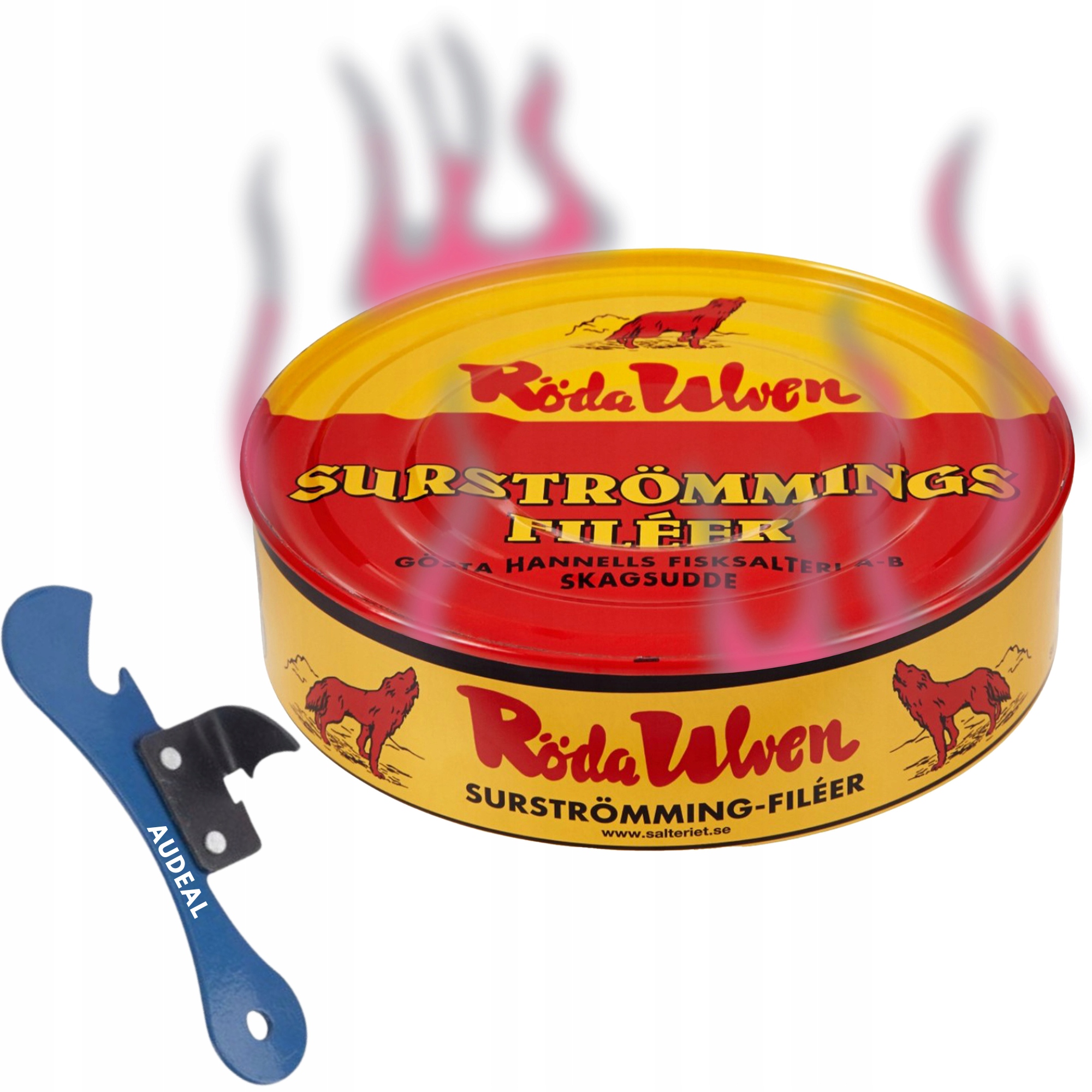 Surstromming Filety Kiszone Śledzie Prank Puszka 400 g Otwieracz