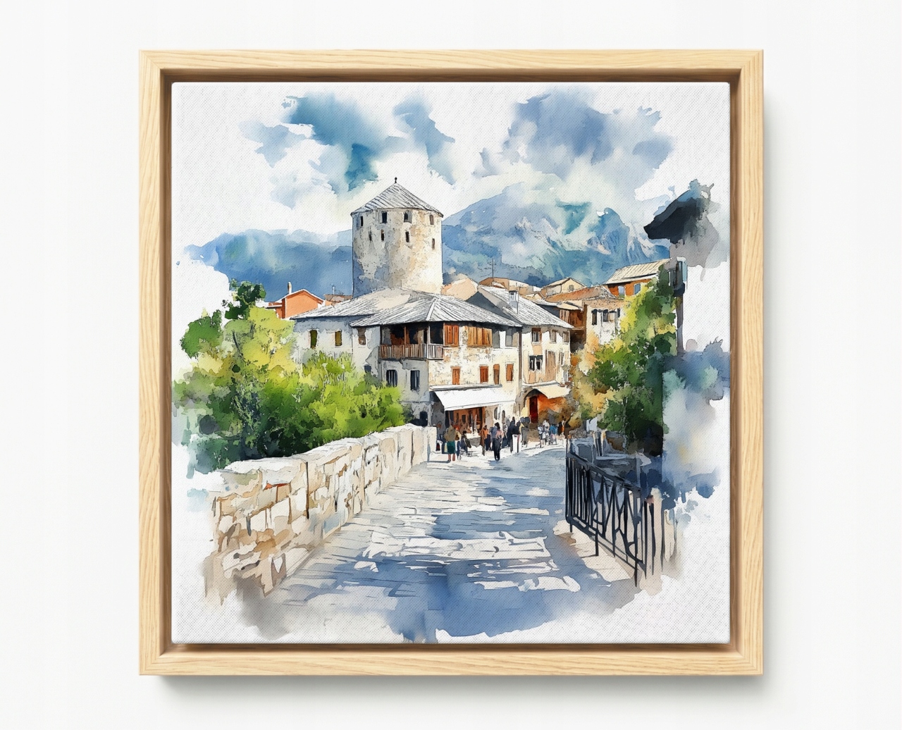 Obraz Rám Americký Box Město Bosna Hercegovina Mostar Starówka 60x60