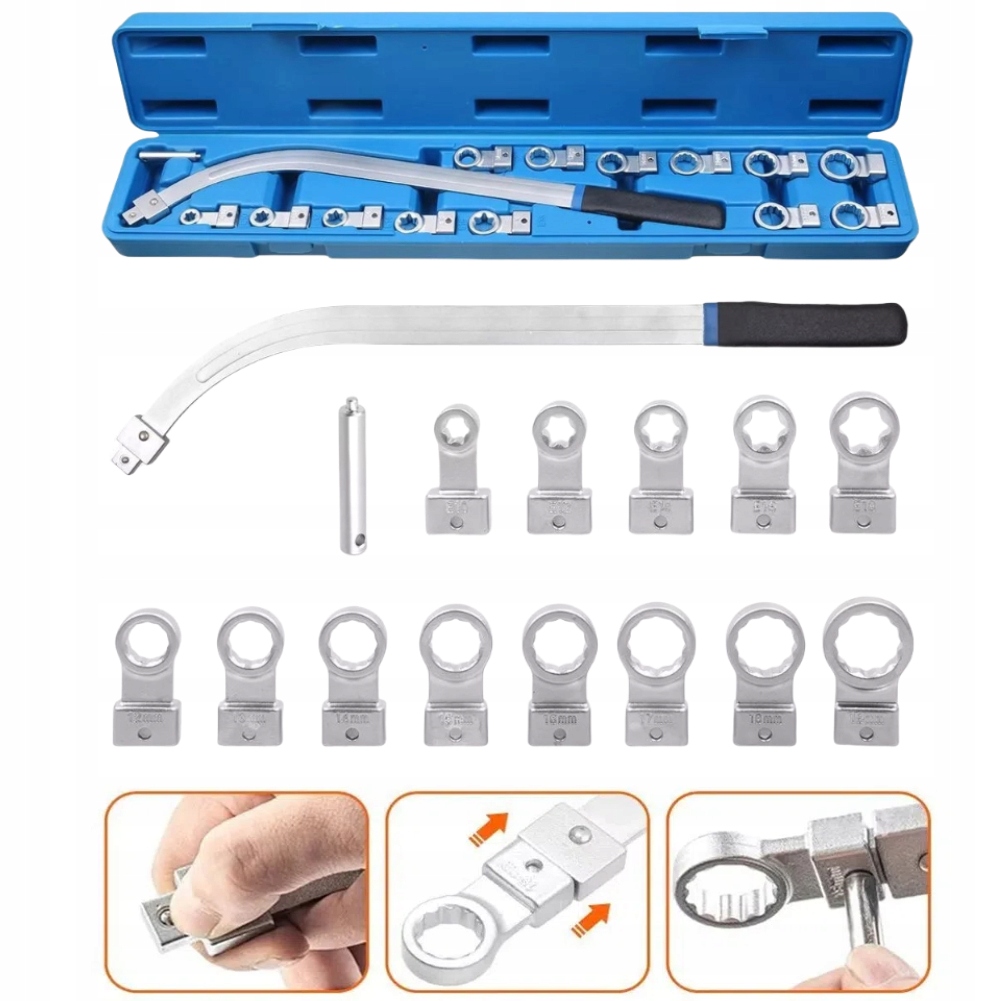 Klíče Na Napínáky Očkové 12 mm – 19 mm a Torx E10-E18