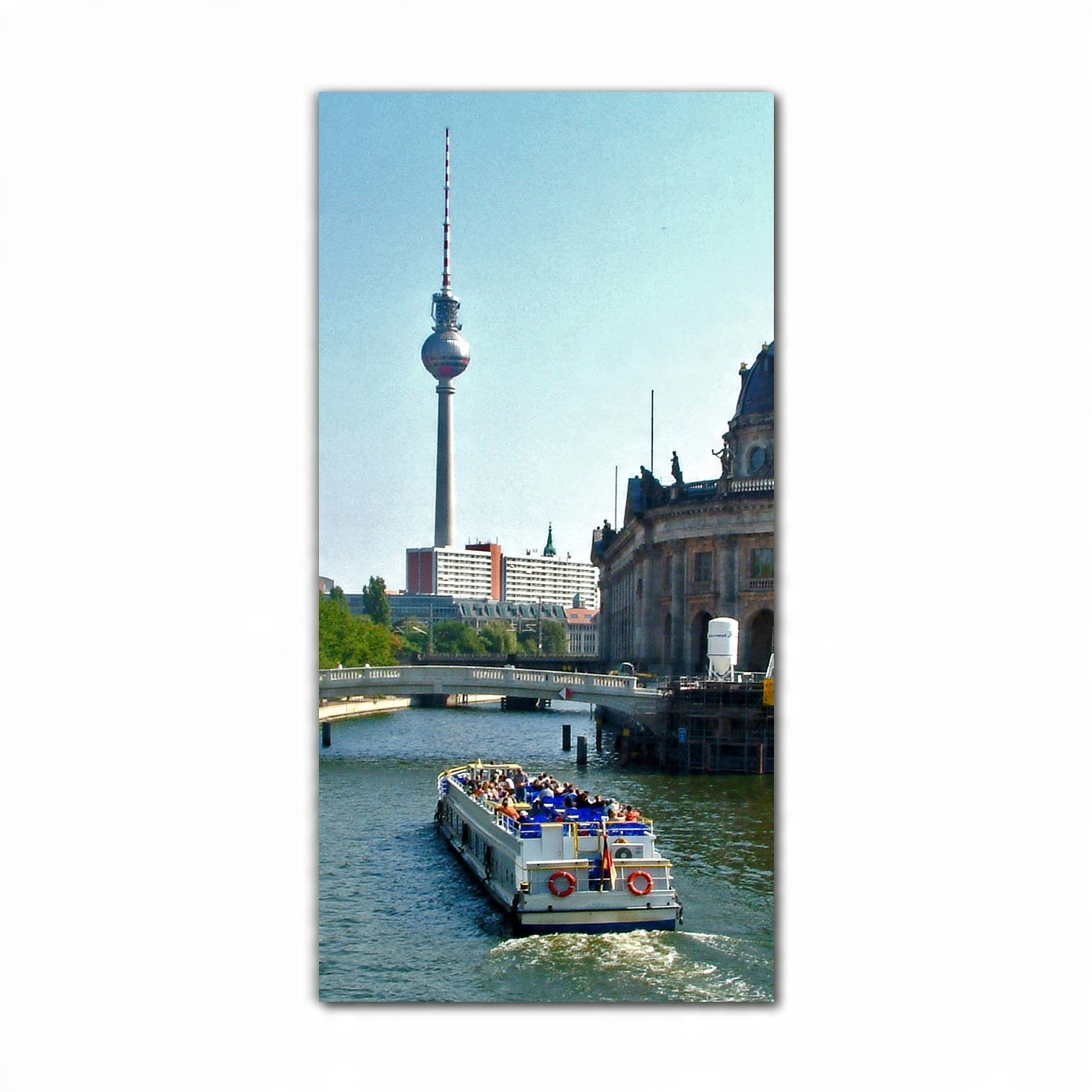 

Obraz szklany grafika 60x120 Berlin statek rzeczny