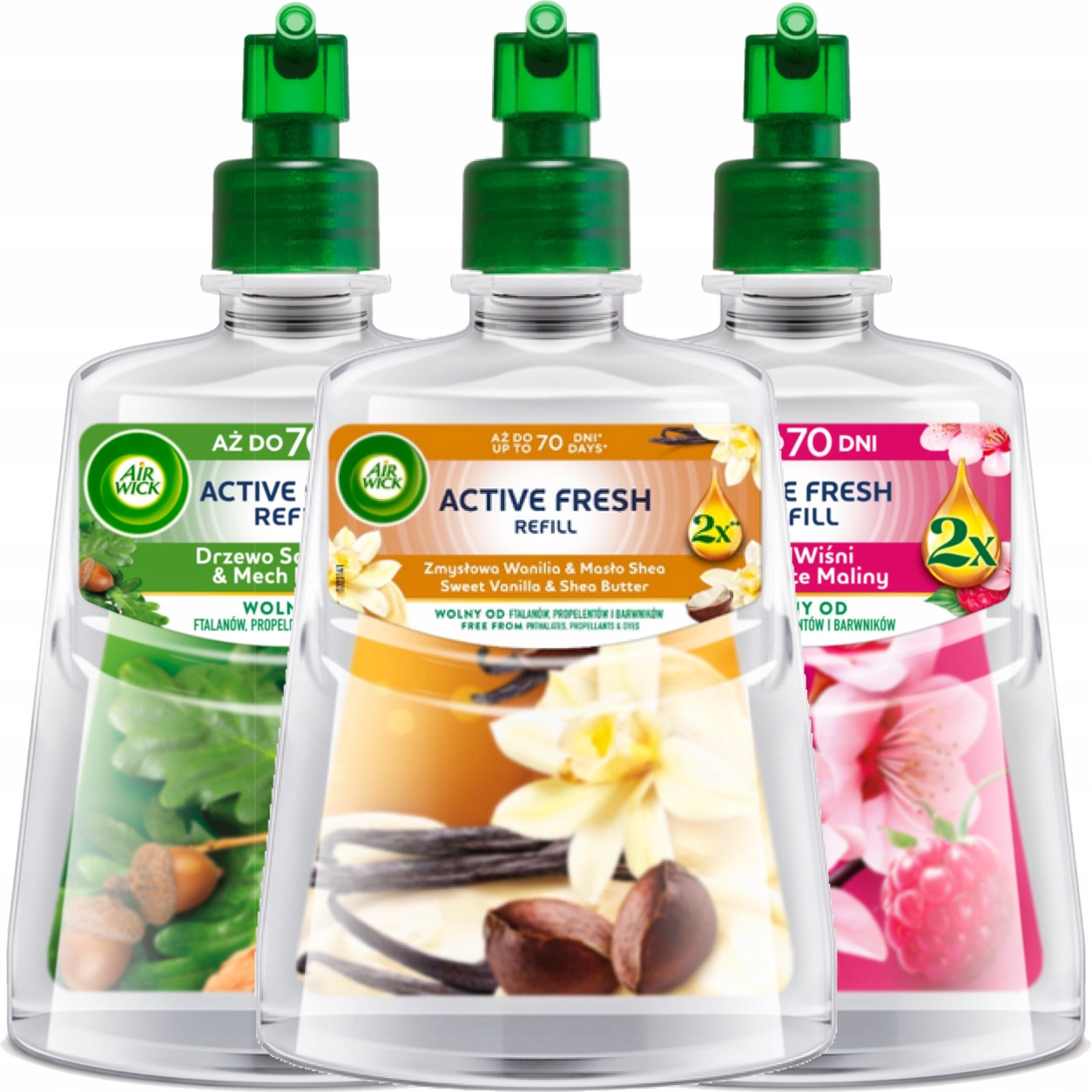 Air Wick Active Fresh osvěžovač náplň MIX 228 ml x3