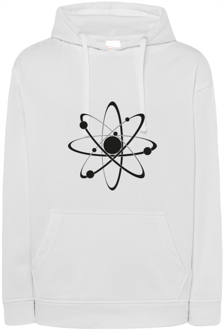 Mikina s pěkným potiskem Atom r.XL