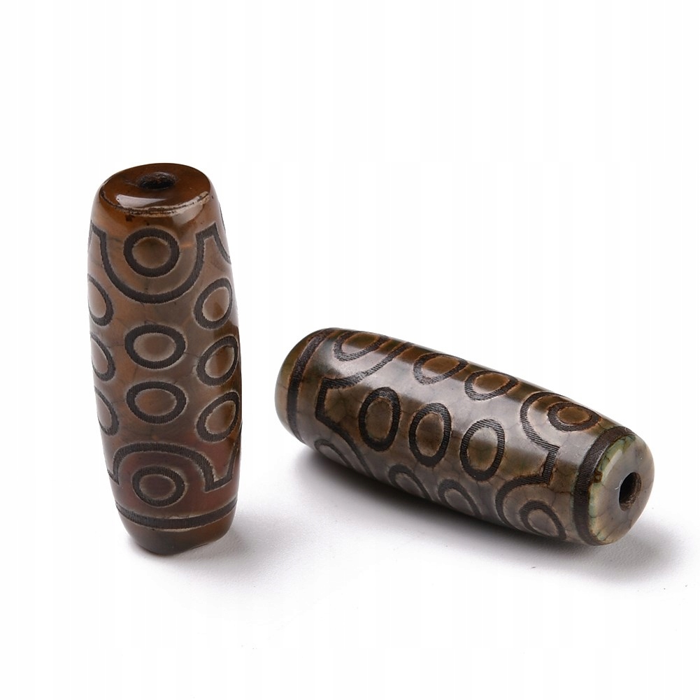 Koraliki Naturalny Agat Dzi 21-Oko 29-32x11mm 1szt
