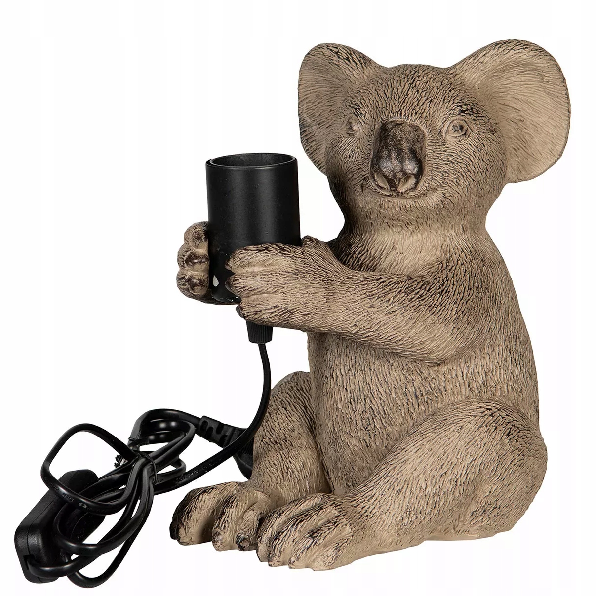 Lampa Medvídek Koala Stolní Noční E27 šedá 22 cm do obývacího pokoje ložnice