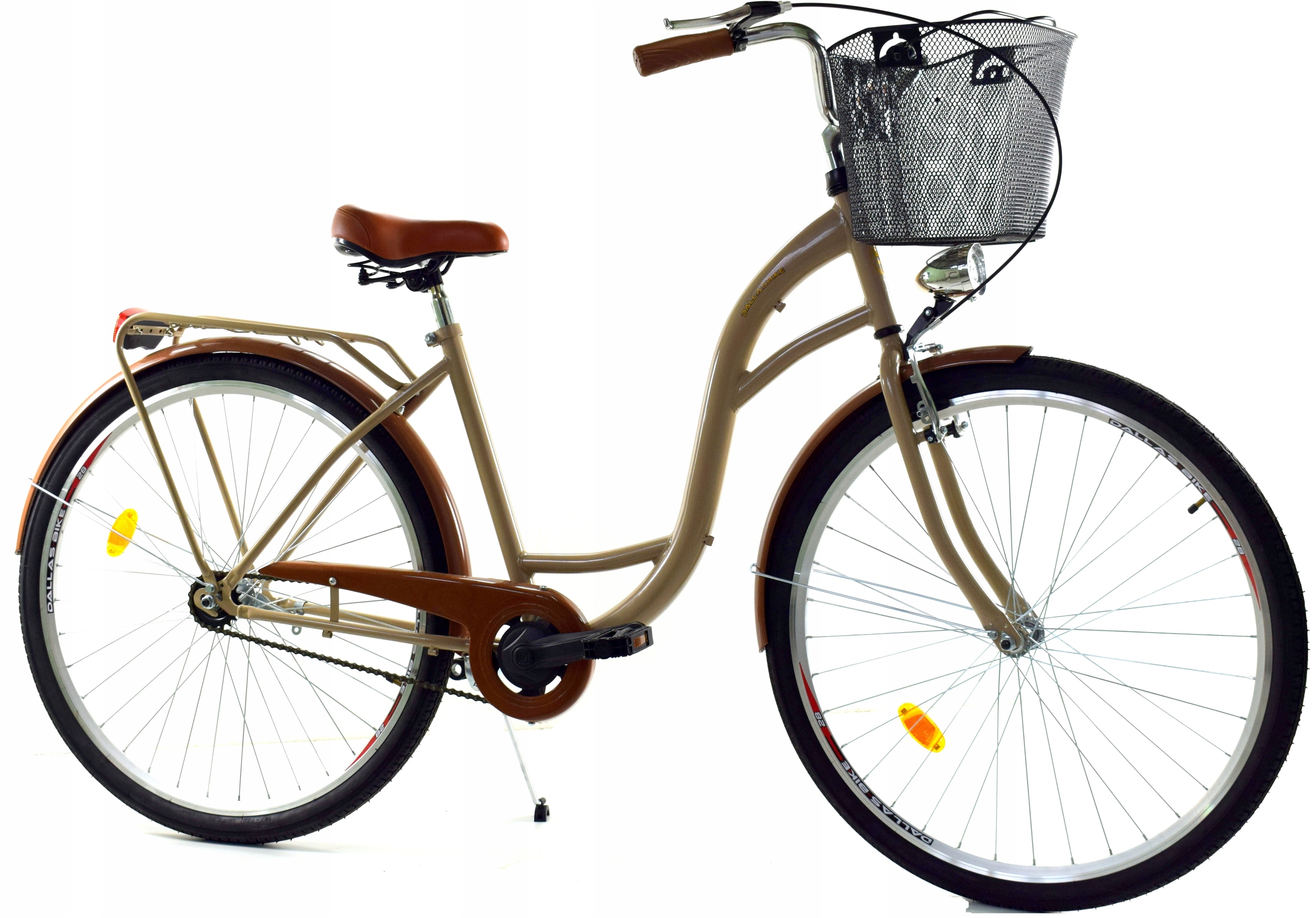 Rower Miejski Damski Damka 28 Cali Retro Z Koszykiem