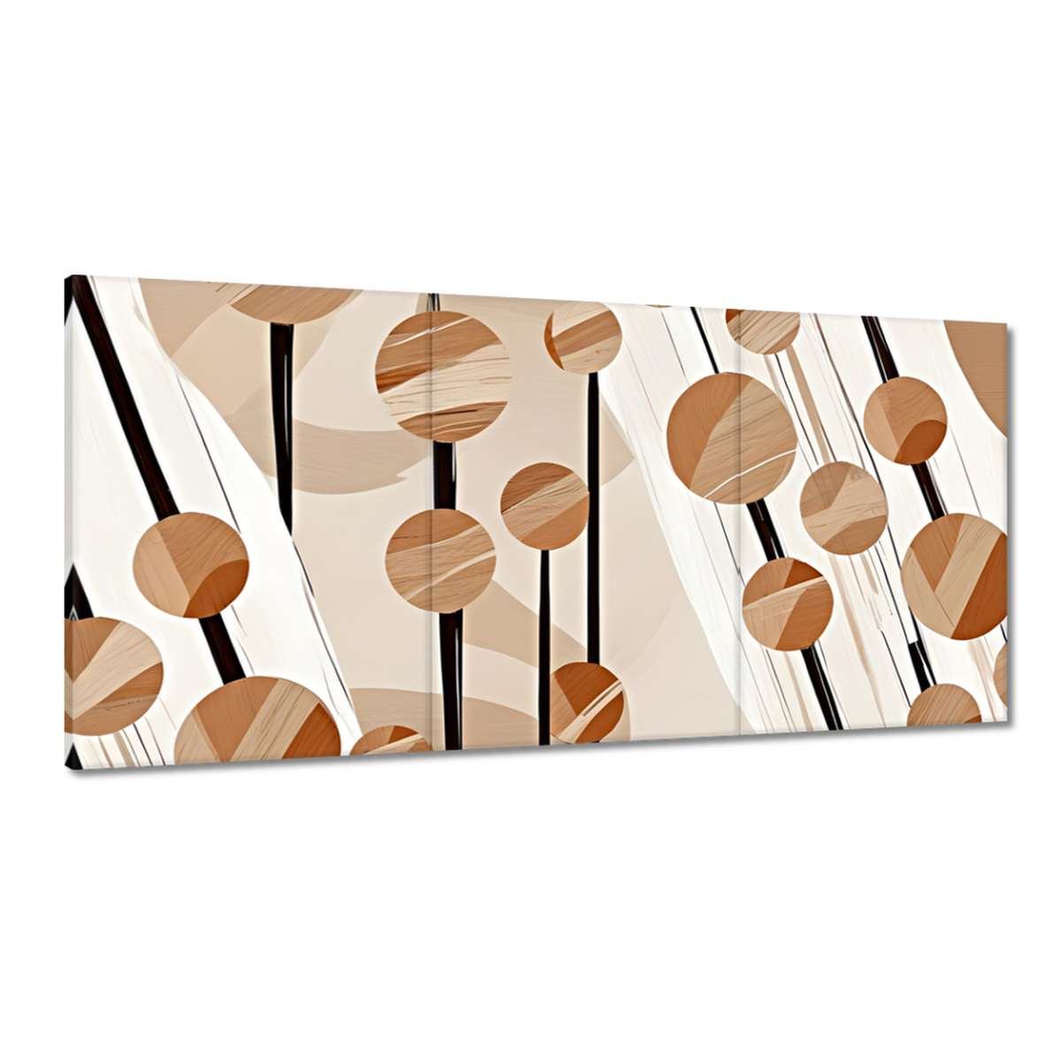 Obrazy 180x90 Béžové na stĺpikoch