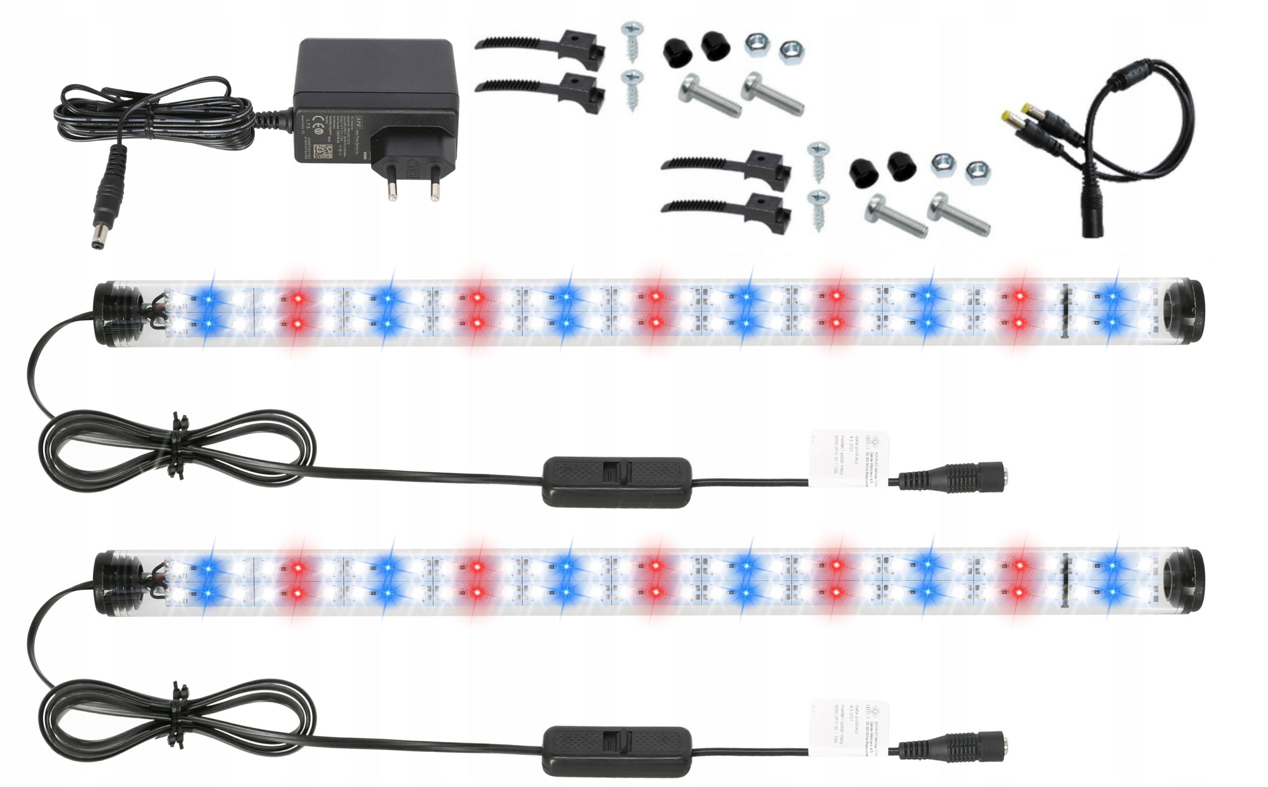Levně Led zářivka Full Spectrum 2x200cm akvárium Grow dvojitá řada diod