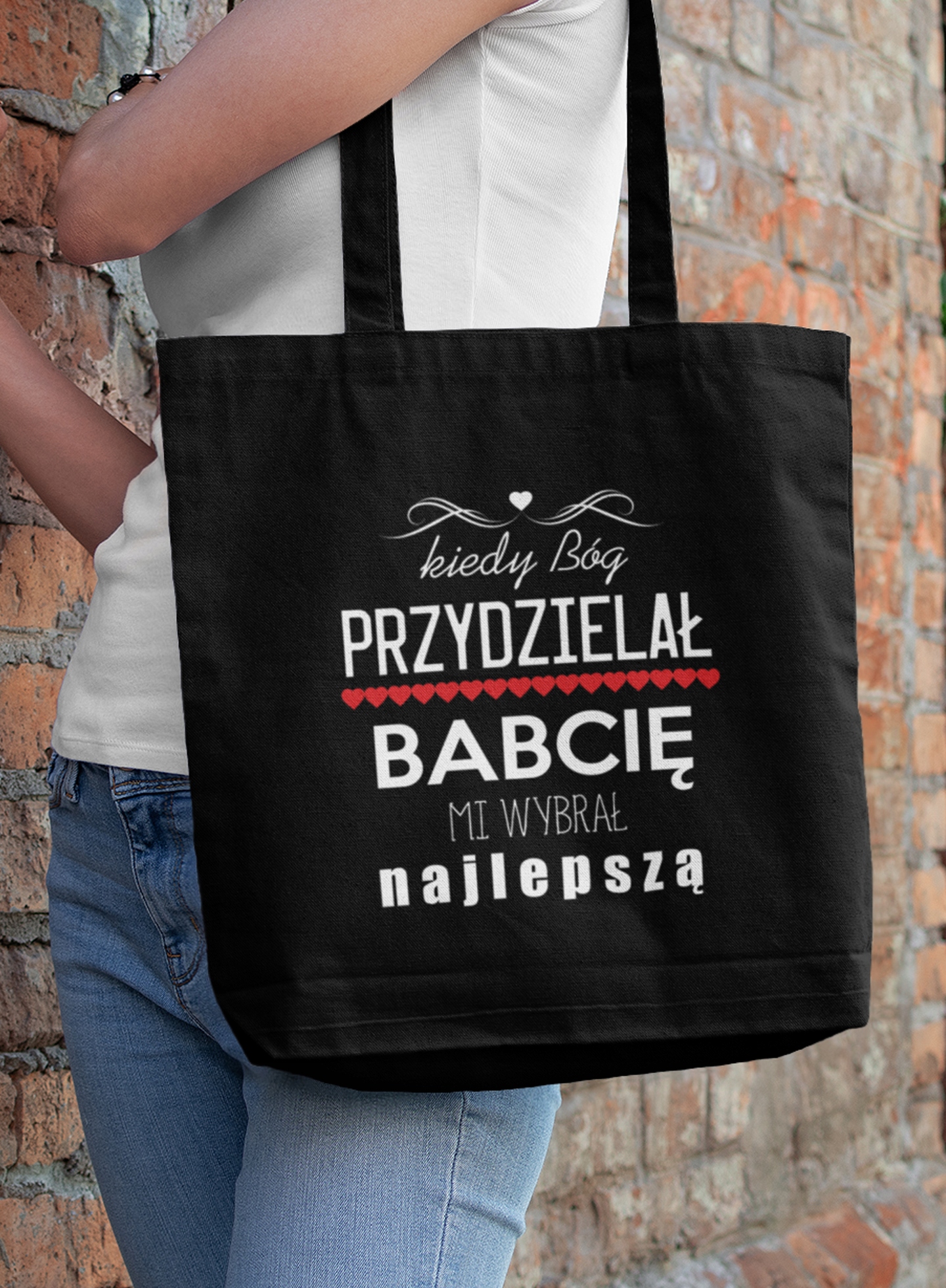 TORBA NA RAMIĘ BÓG WYBRAŁ MI NAJLEPSZĄ BABCIE Rodzaj torba
