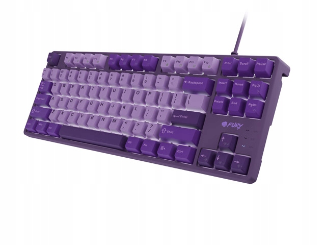 Natec Klawiatura Fury Kanabo K2 Us fioletowa podświetlenie mechaniczna