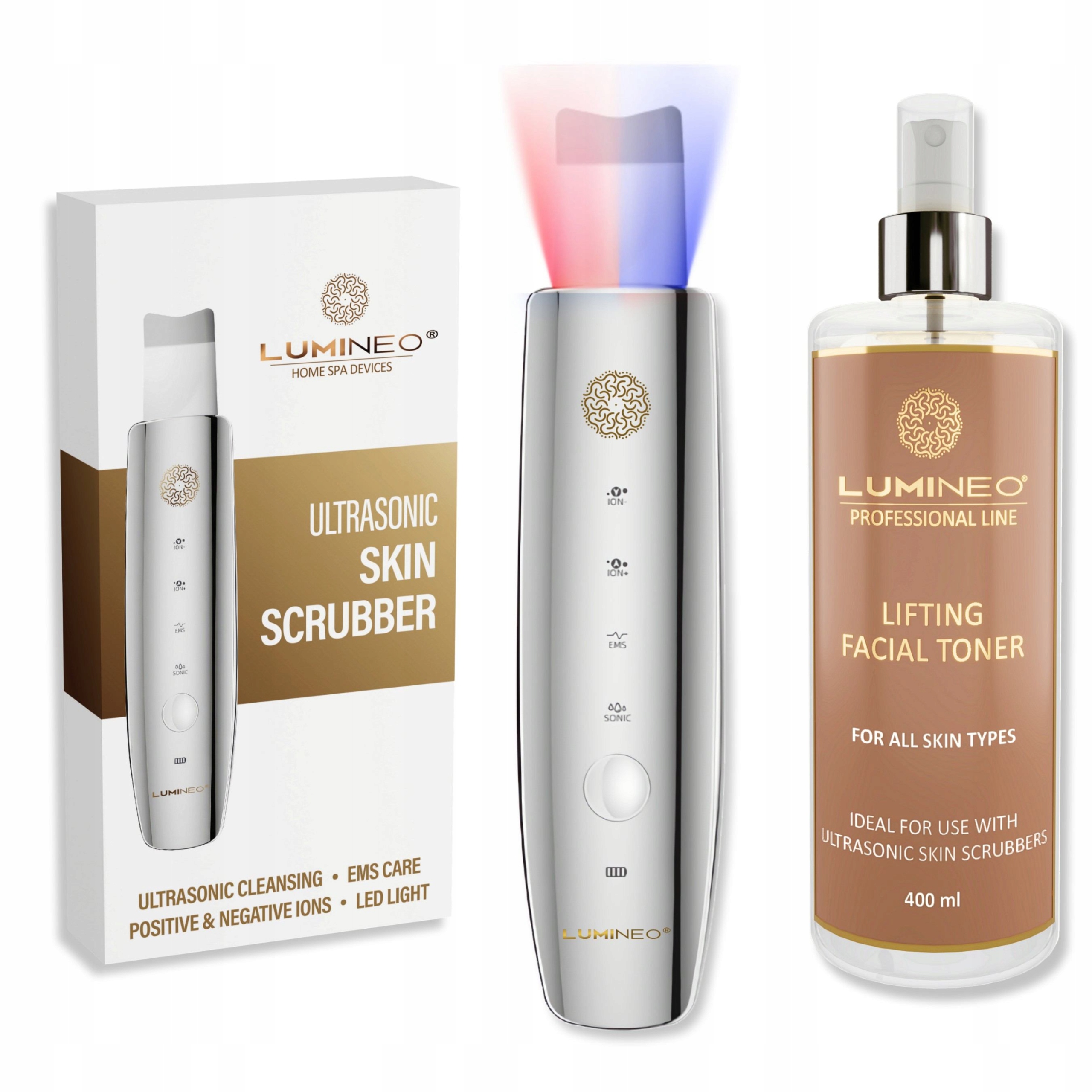 Ledový kavitační peeling liftingové tonikum Lumineo