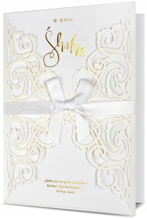 

Kartka ślubna w dniu ślubu