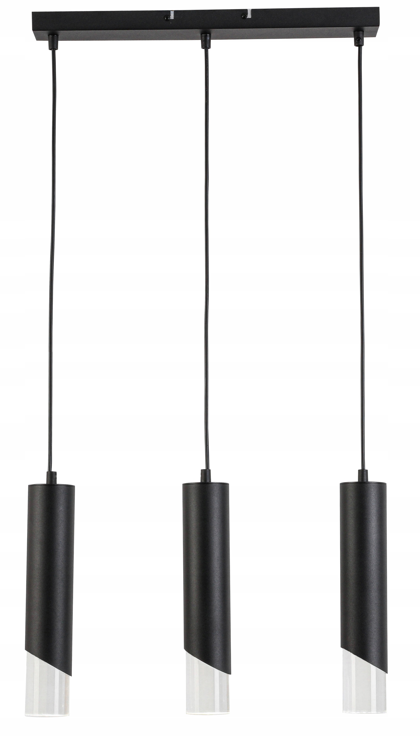 Závesná lampa Reality čierna, priehľadná E27 40 W Hardin 342303-30