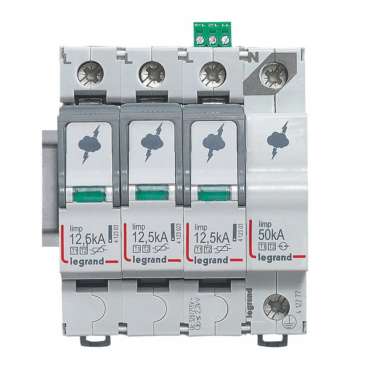 Legrand Ogranicznik Przepięć T1+T2 B+c 3P+N 412277