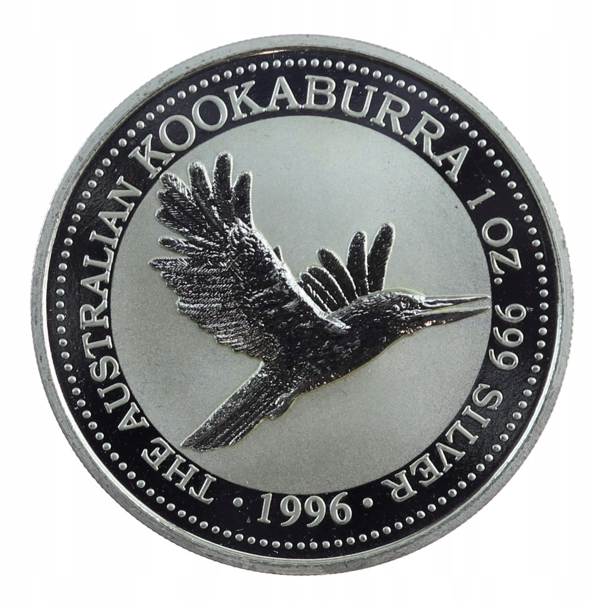 1 dolar - Kookaburra - Australia - 1996 rok - 1 Uncja Srebra
