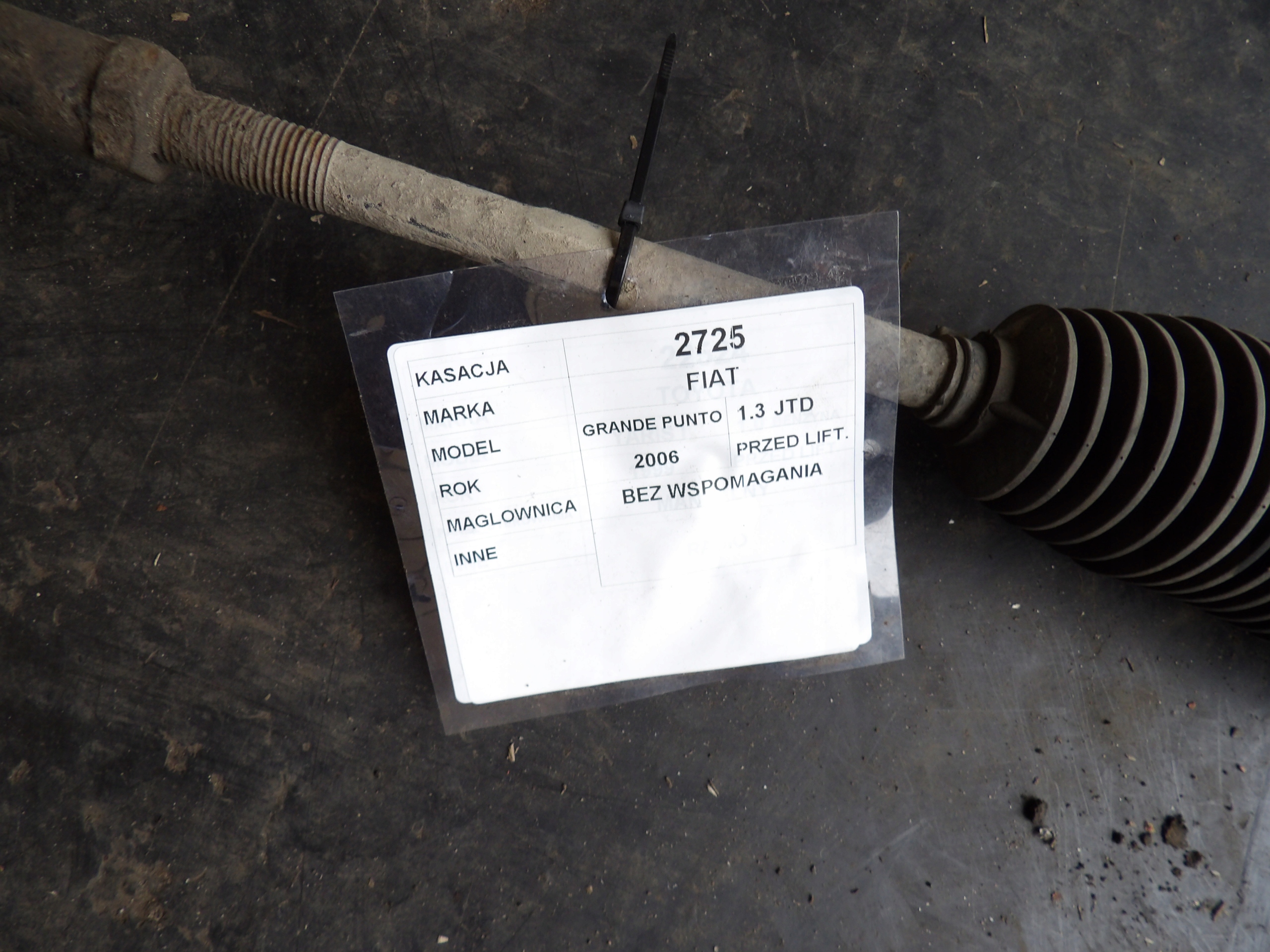 Fiat Grande Punto Boîter direction A0010597