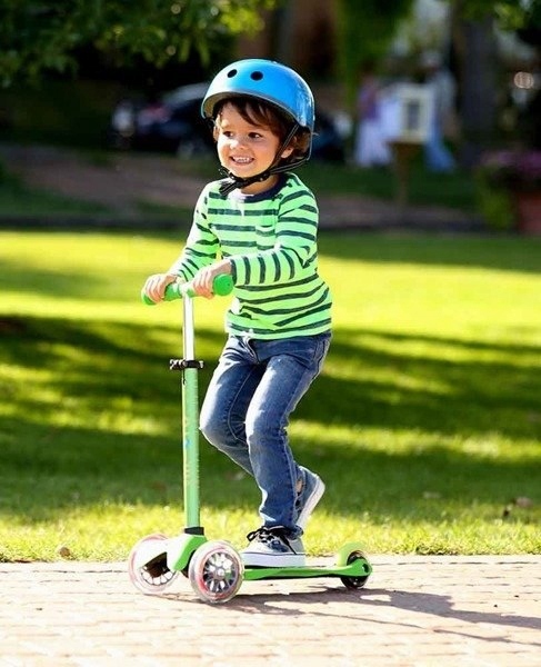 HULAJNOGA MINI MICRO DELUXE GREEN LED Kolor Zielony