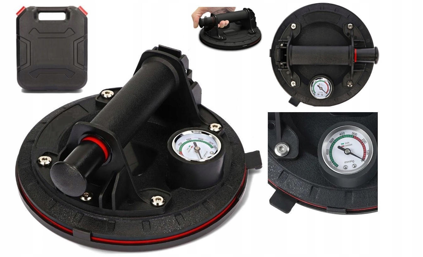 PRZYSSAWKA PRÓŻNIOWA UCHWYT Z POMPKĄ MANOMETREM Maksymalna długość cięcia 1 mm