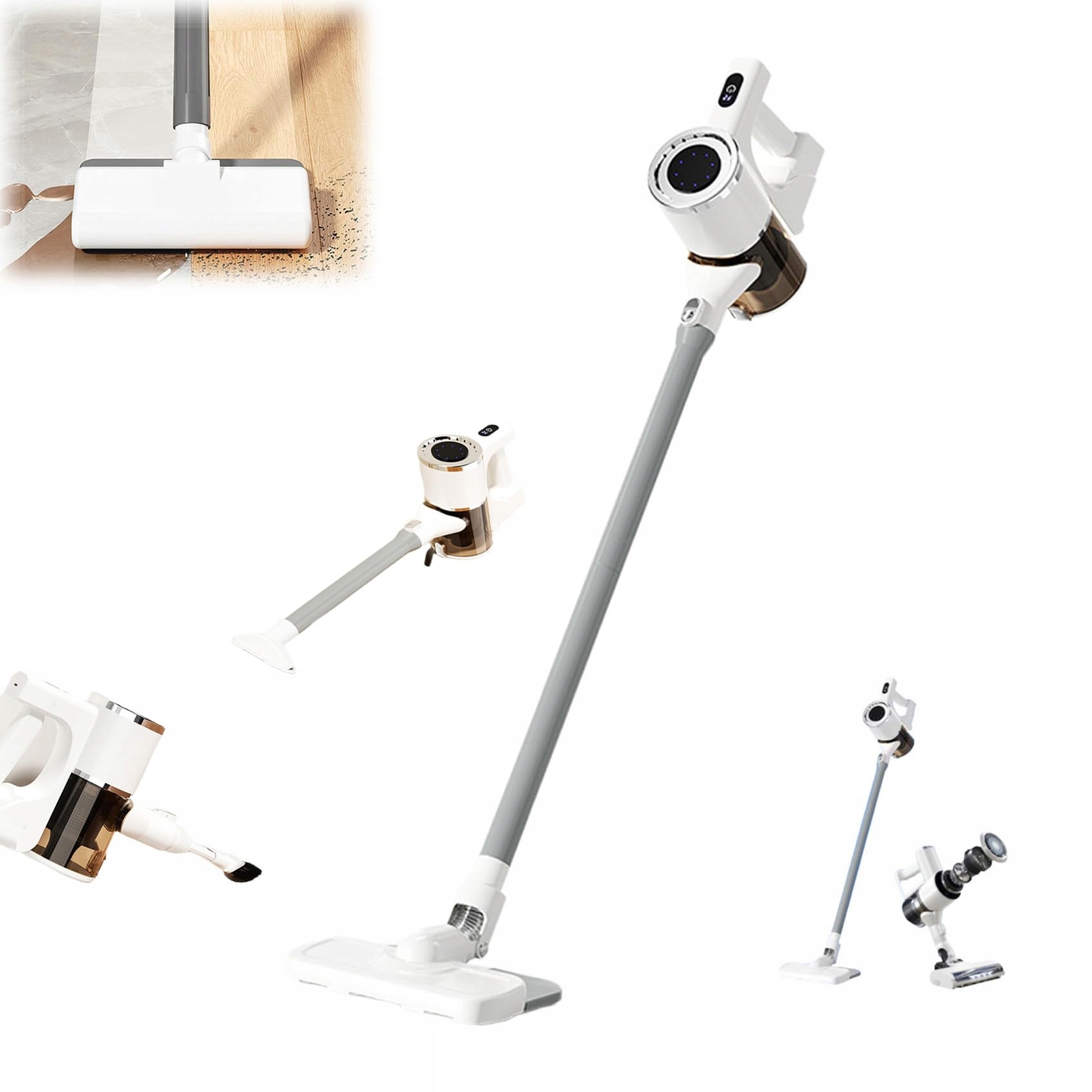 Mocny Odkurzacz Bezprzewodowy Pionowy Bezworkowy Akces. +tc Ładowanie