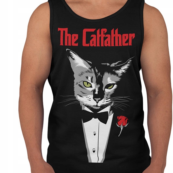 TANK TOP ŚMIESZNE THE CATFATHER Marka inna
