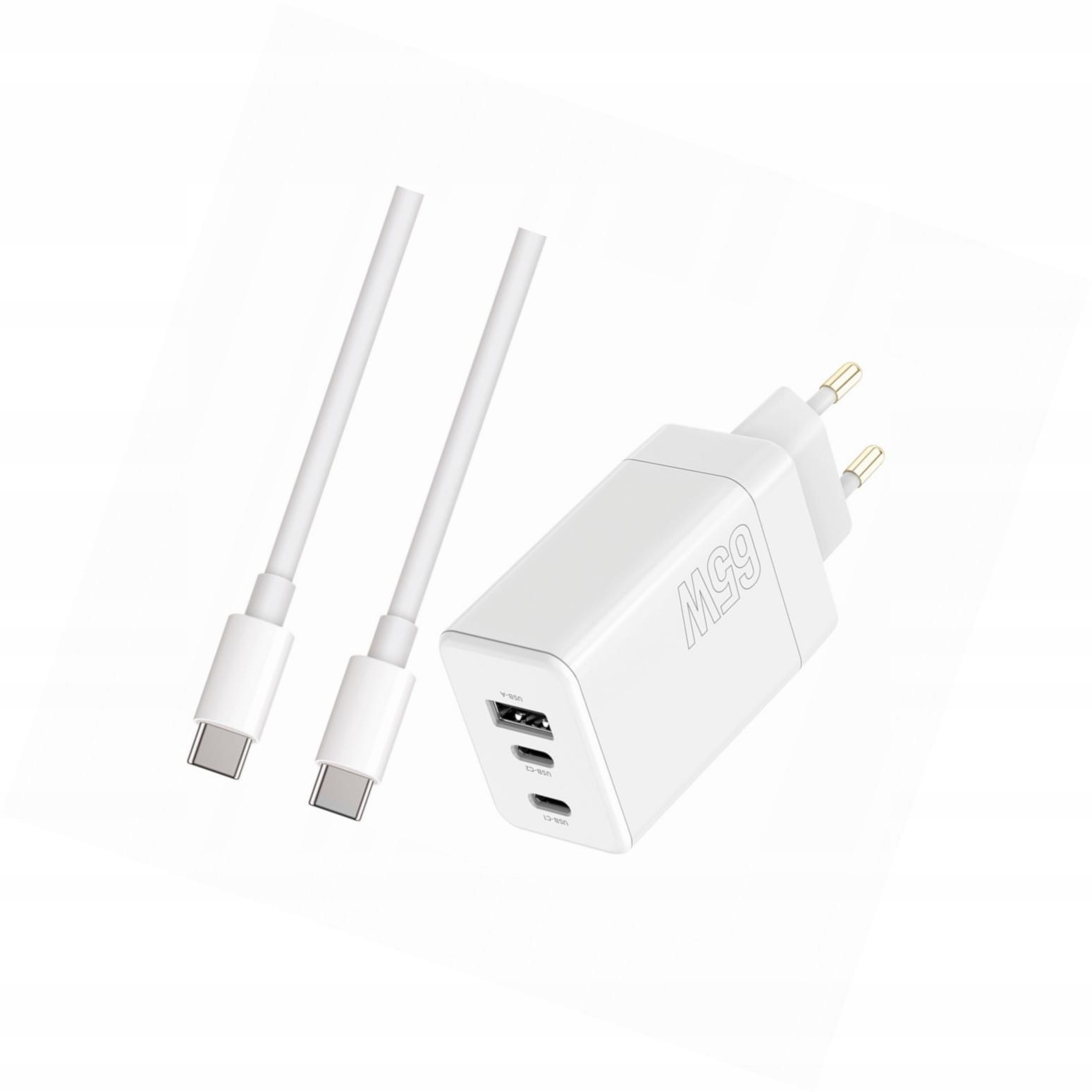 Szybka ładowarka 65W z kablem 1m 3 wejścia do Xiaomi Redmi Note 15 5G