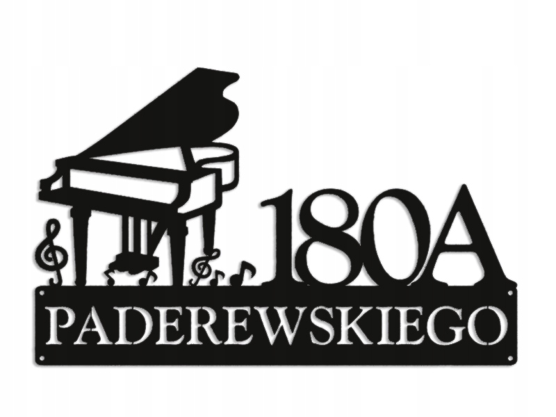 Číslo Na Dom 80 cm Tabuľa Adresa Ocel 2 mm Grafika 5351