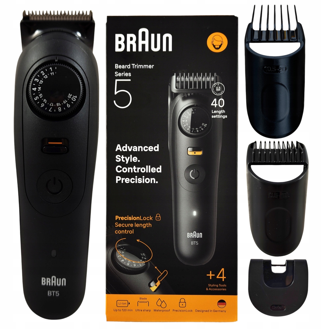 Braun Series 5 Trymer do zarostu, +4 przyrządy do stylizacji, BT5520