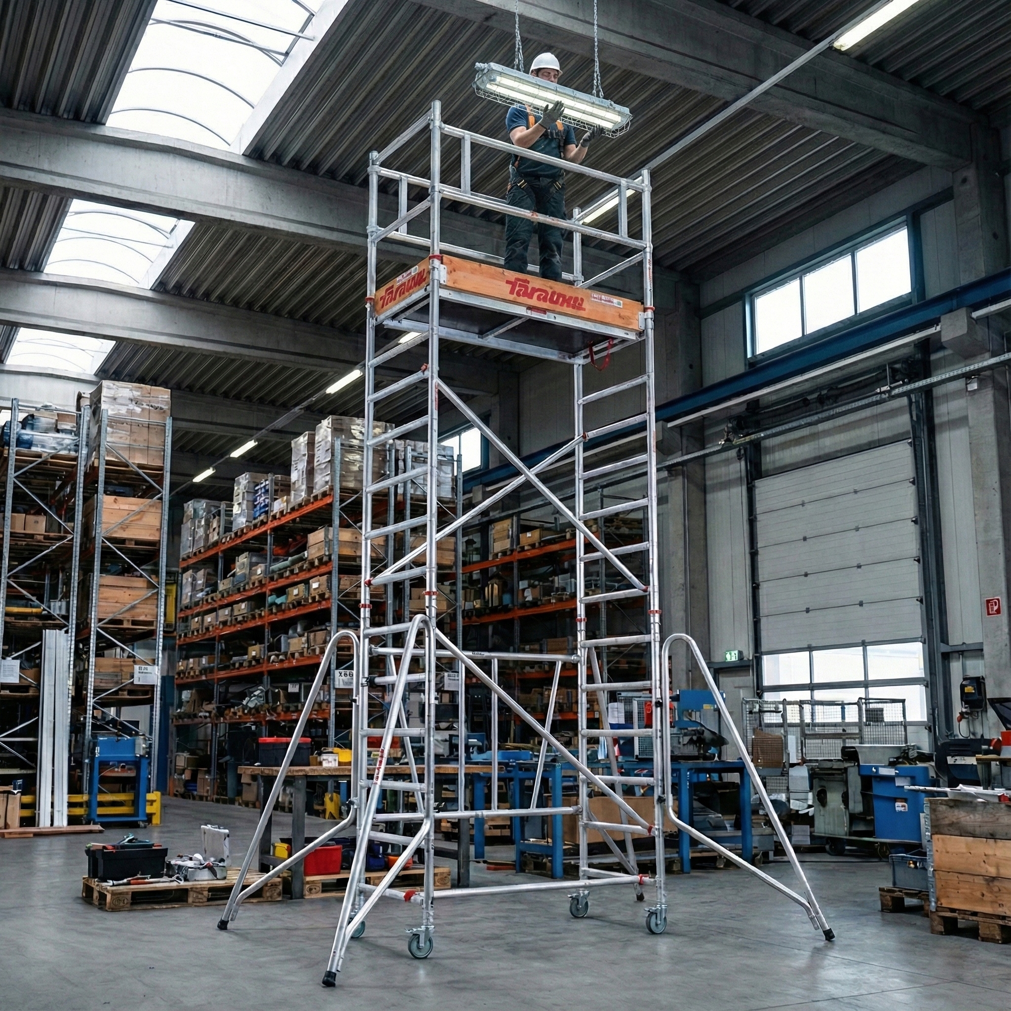 Rusztowanie aluminiowe jezdne składane FARAONE COMPACT XS 160 x 75 cm 160 pakiet  A+B+C - 5,70 m — 17