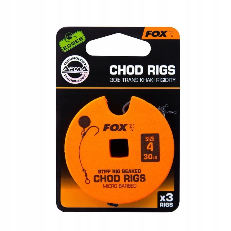 Fox Edges Przypon Chod Rig Hak 7 25Lb 3szt