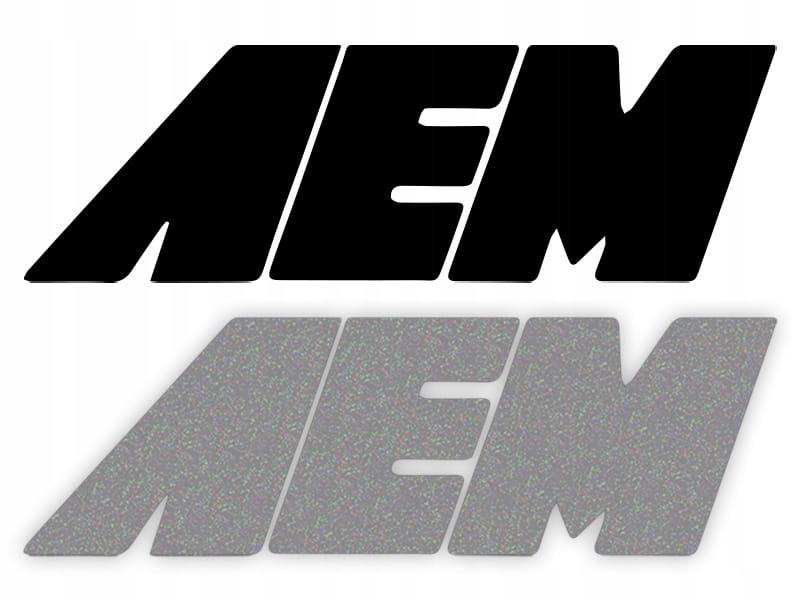 AEM - Naklejka na samochód na auto - ODBLASKOWA
