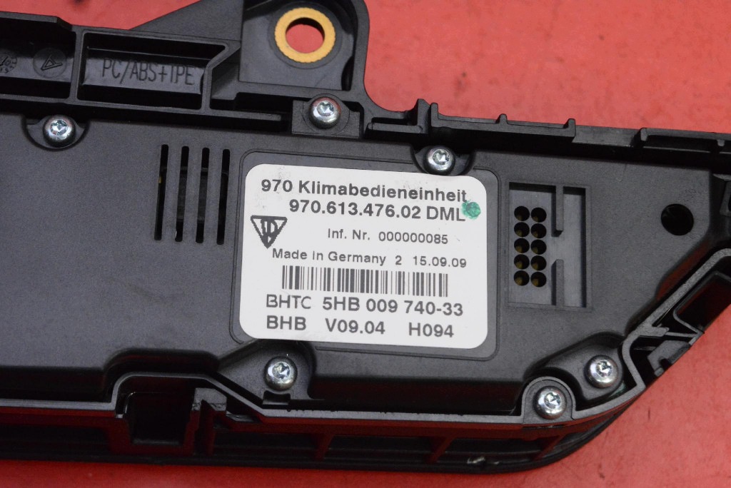control panel air conditioning devices KLIMY 970653305 PORSCHE PANAMERA 970 4S 09-13