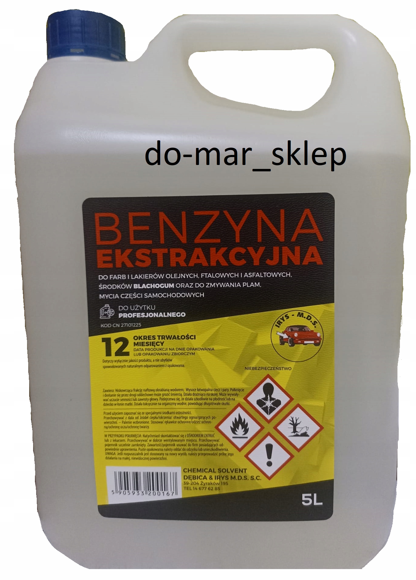 Benzyna ekstrakcyjna IRYS M.D.S. 5L