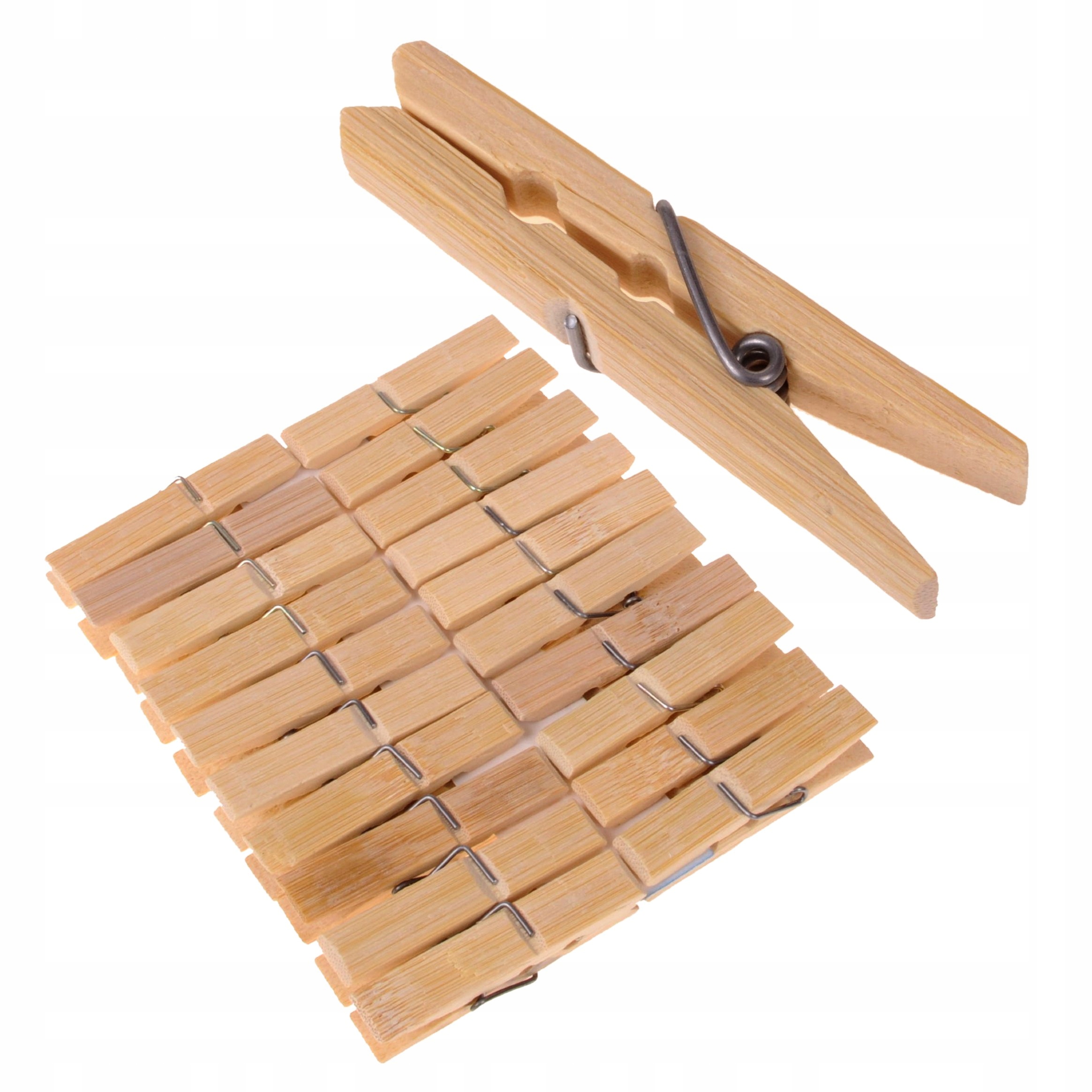 

Spinacze Bambusowe Drewniane Klamerki Żabki 20SZT