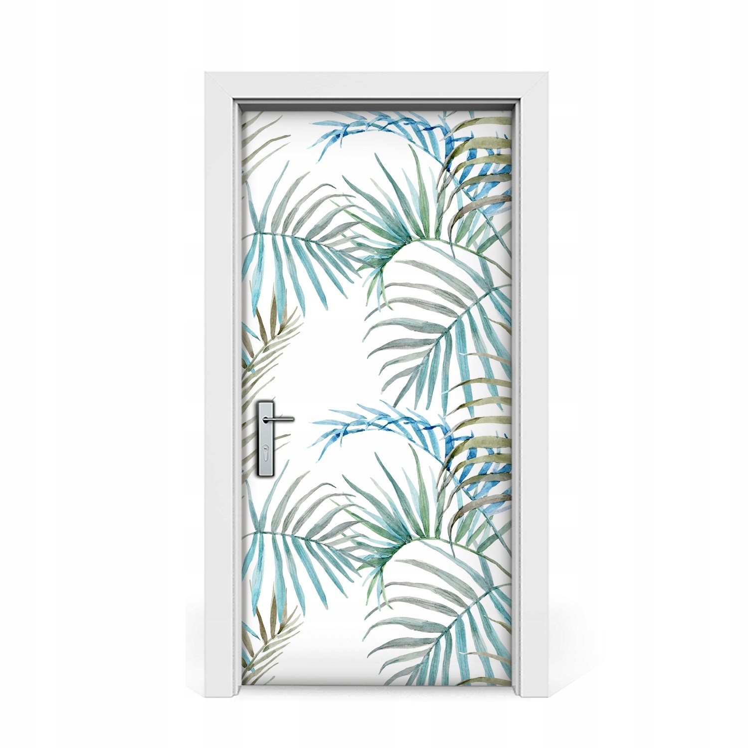 

Naklejka na drzwi okleina Liście tropikalne 95x205