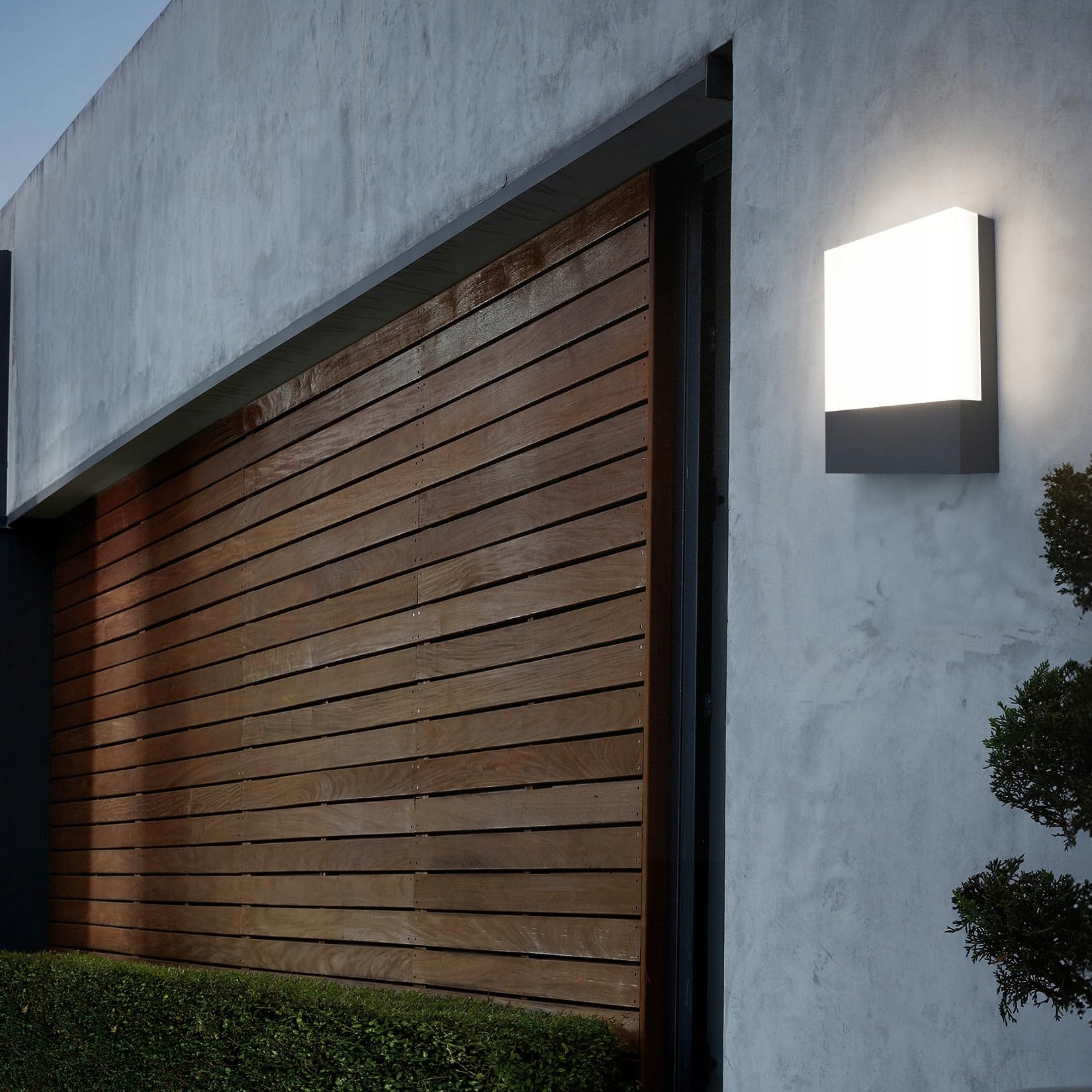 Zestaw 2 Lamp LED Zewnętrznych Wodoodporne Antracyt 24W IP65 KLIGHTEN — miniatura 7