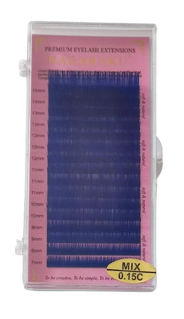 

Nagaraku Rzęsy Premium Blue mix C 0,10 7-15