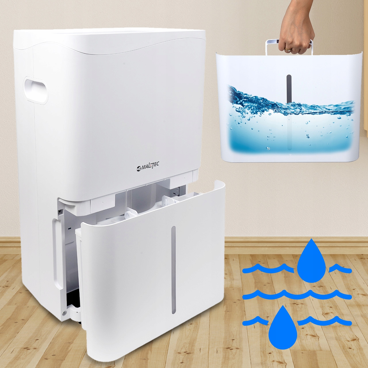 LUFTENTFEUCHTER FEUCHTIGKEITSABSORBER 50L/H WiFi Marke Maltec