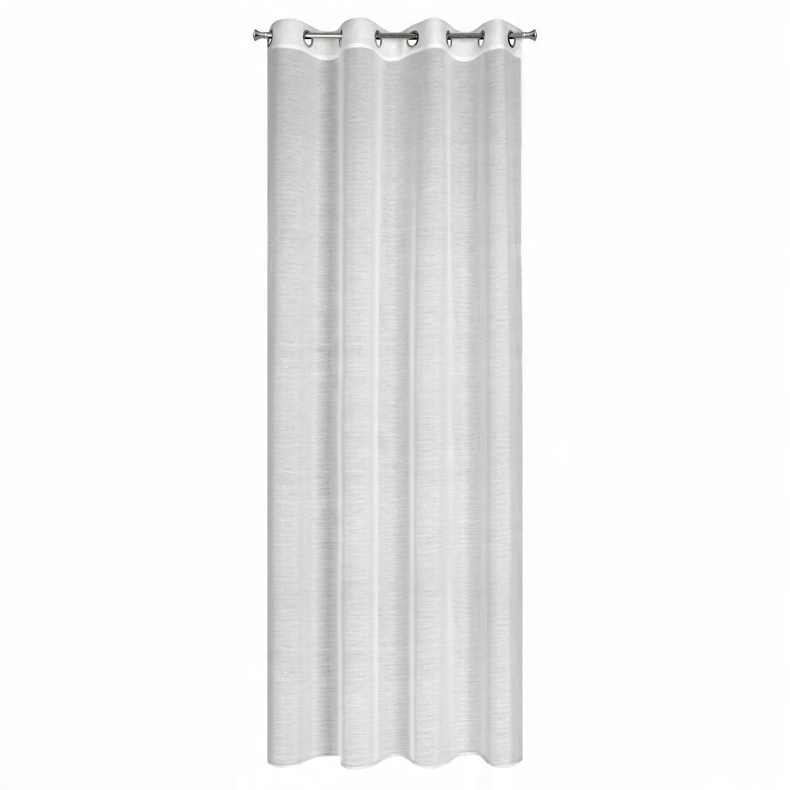 

Firana biała etamina naturalna 140x250 kółka