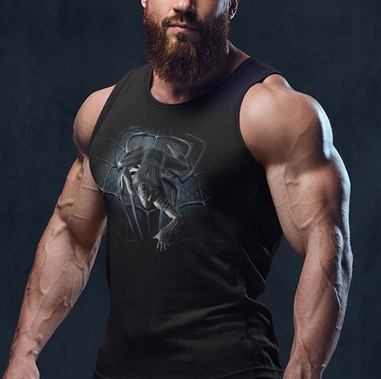 TANK TOP FILMOWE SPIDER MAN BLACK 2 Marka inna