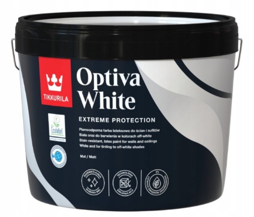 Tikkurila Optiva White 9L latexová farba