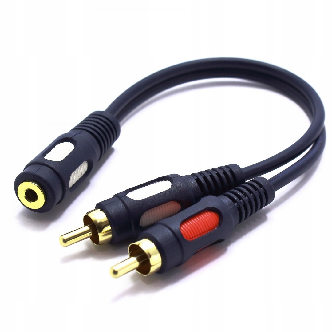 

Adapter Aux Gniazdo Jack 2X Wtyk Rca Cinch Vitalco
