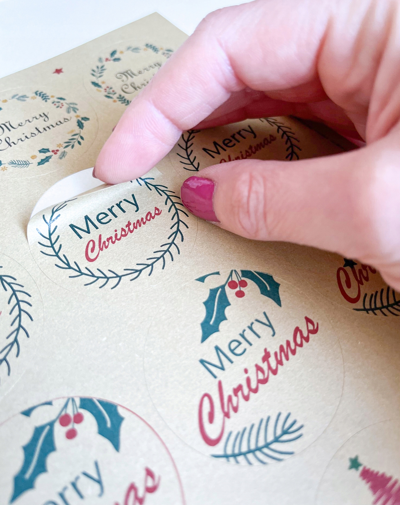 Naklejki Ekologiczne Święta Bożego Narodzenia Szerokość produktu 15.5 cm