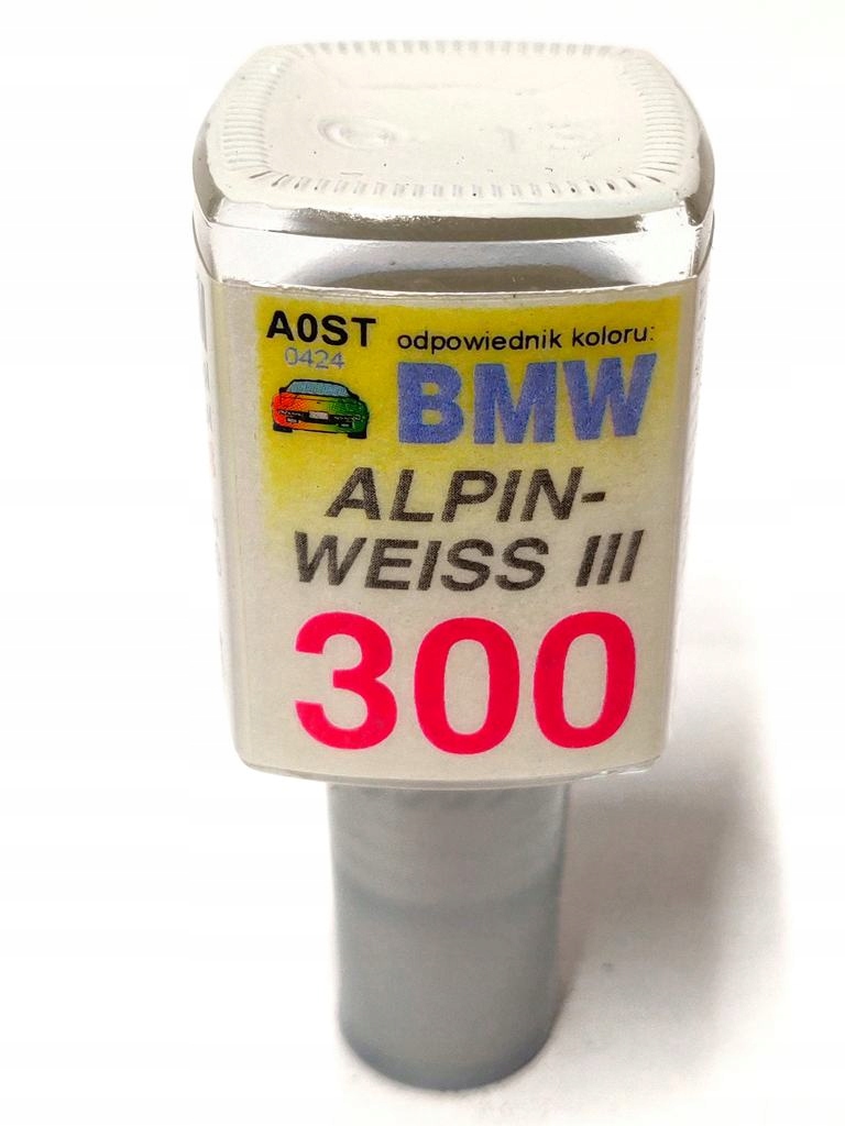 Zaprawka lakier do rys 10ml Bmw 300 Alpine Weiss Alpinweiss III usuń rysy