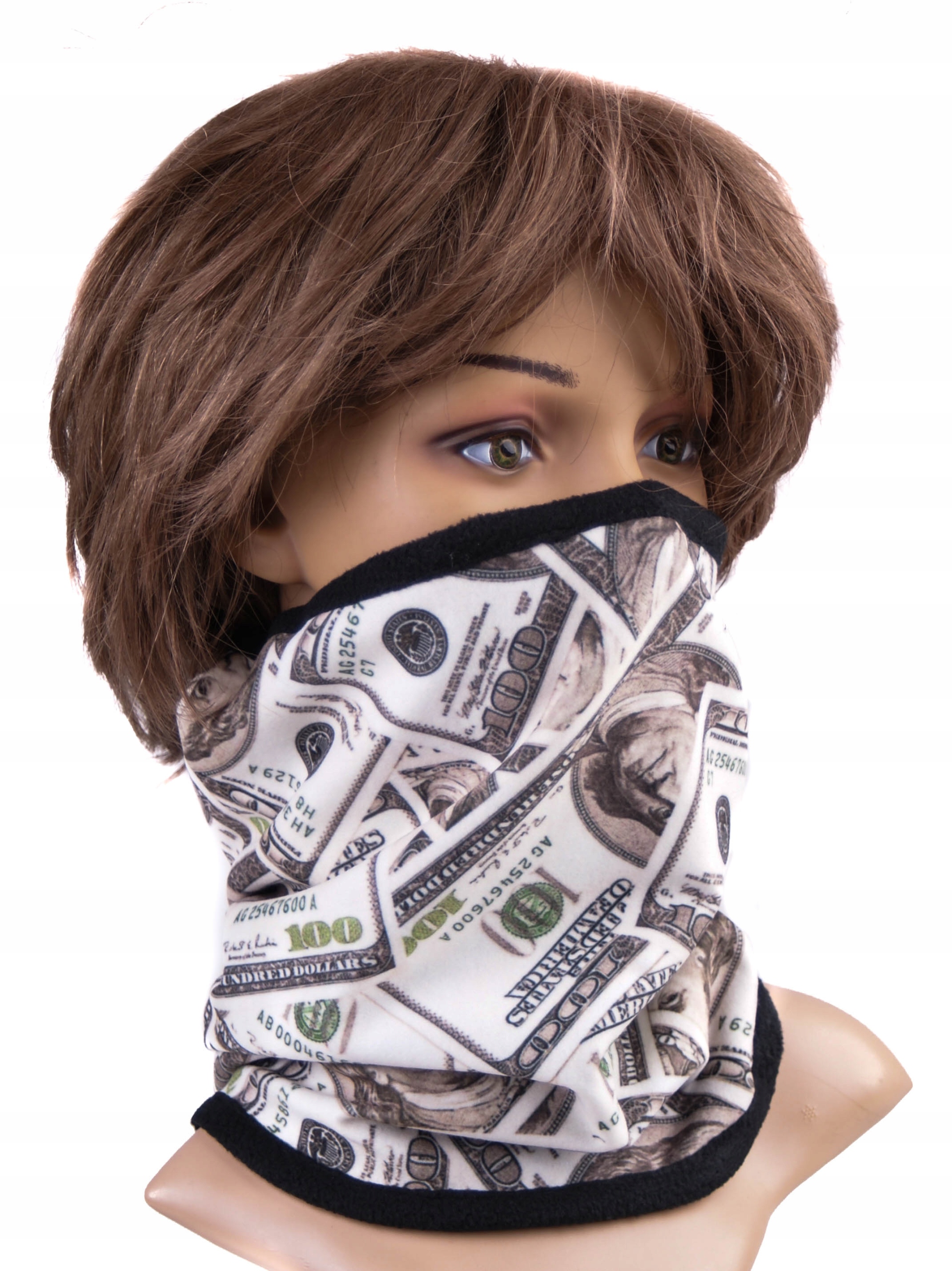 KOMIN CIEPŁY OCIEPLACZ SZYI KOLOROWY CZARNY MODNY