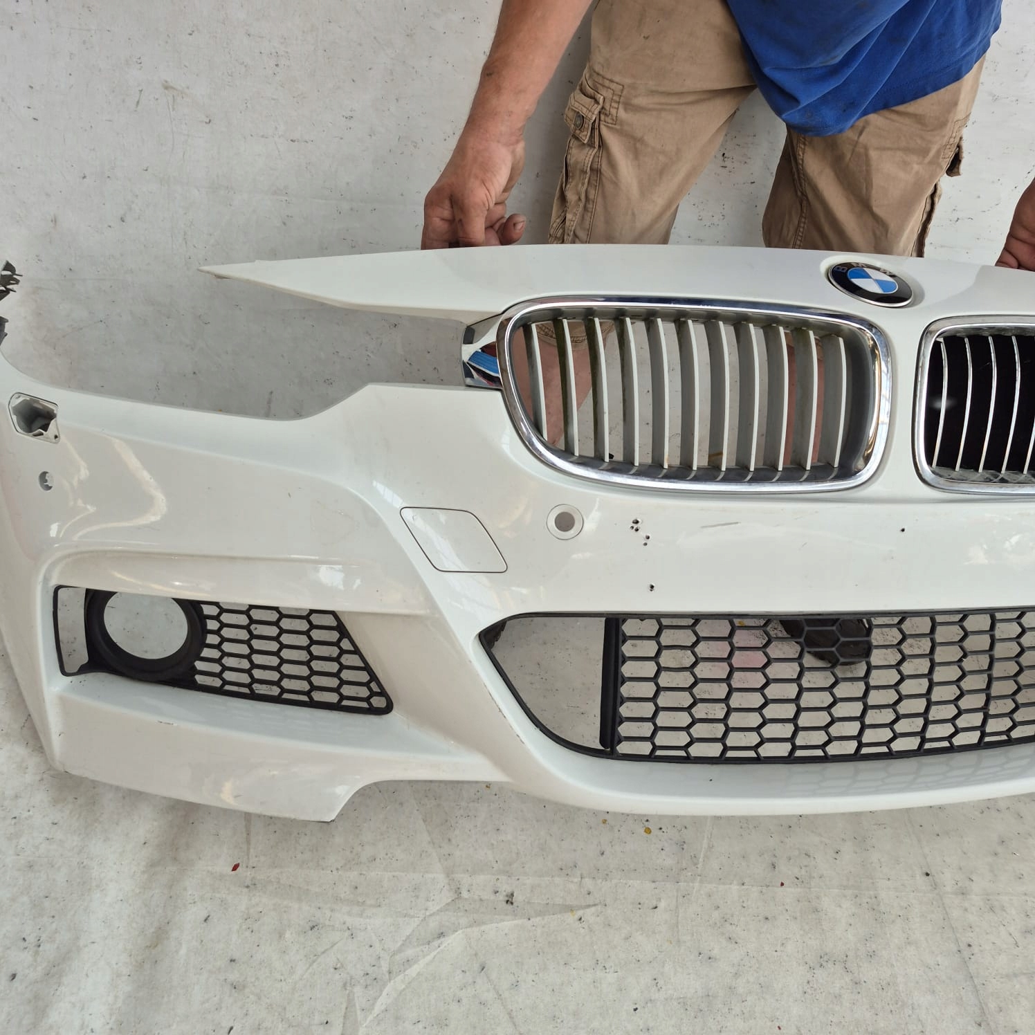 BMW 3 F30 F31 m-packet 11-18 bumper front front washer 4XPDC