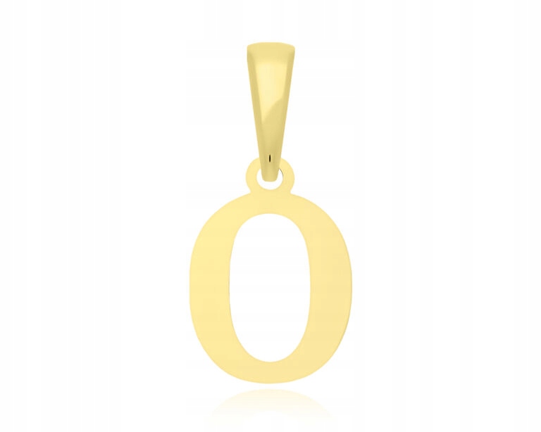 Zlatý přívěsek Písmeno O Hladká pr. 585 Přívěsek Dámský na Řetízek
